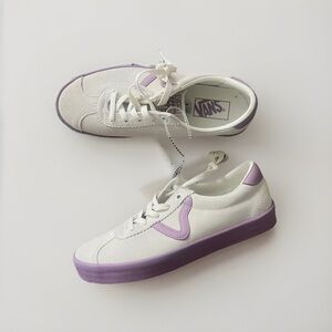 Vans Classic Sport Low Sneakers Lavender Mist White Size 8